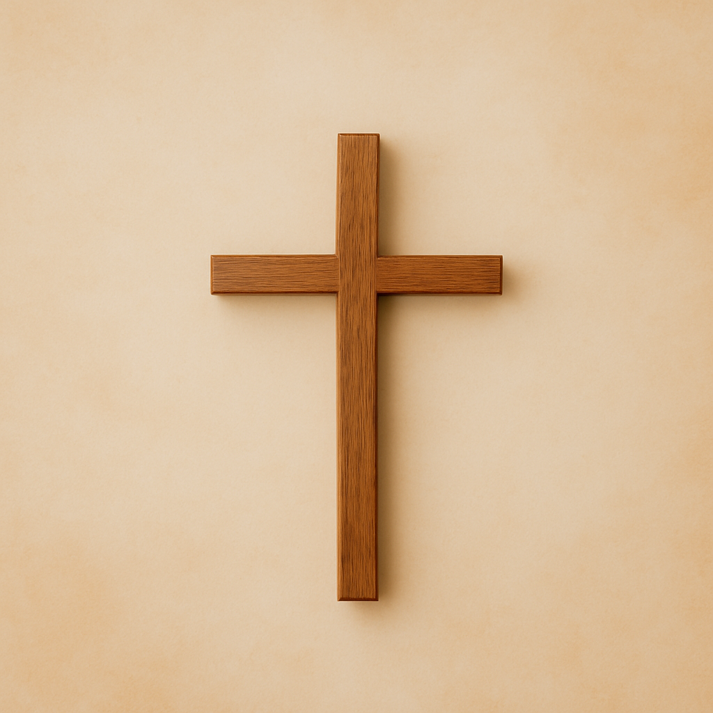 Cross with warm light